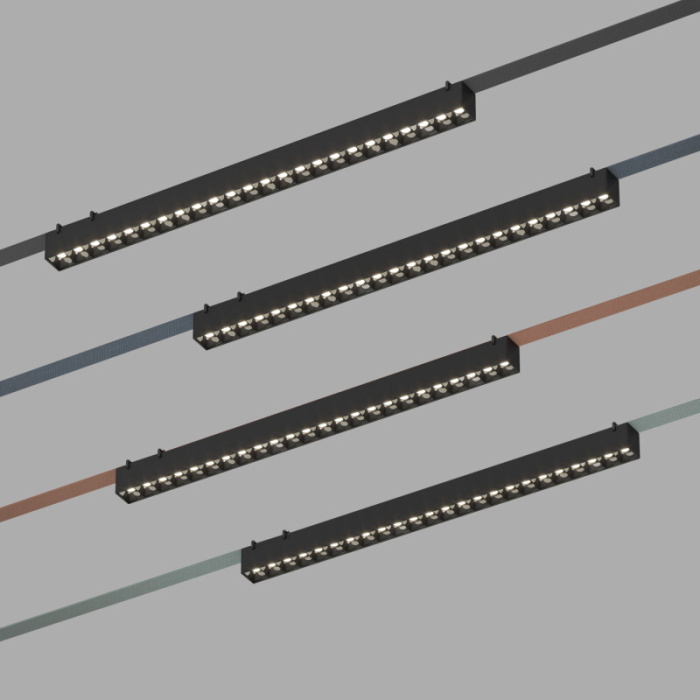 Светильник на шине Denkirs BELTY GRILL DK5572-BK