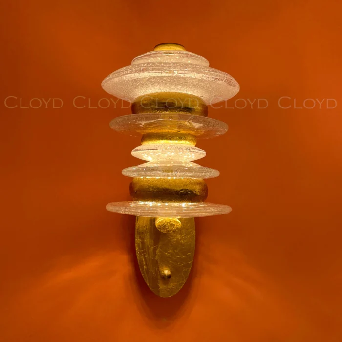 Бра Cloyd GEFEST W3 / выс. 30 см - золото сусальн. (арт.20124)