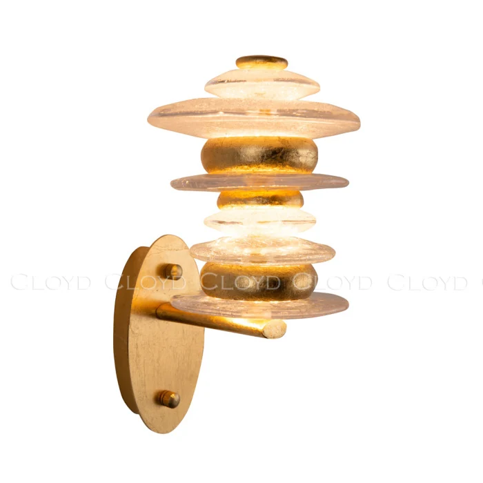 Бра Cloyd GEFEST W3 / выс. 30 см - золото сусальн. (арт.20124)