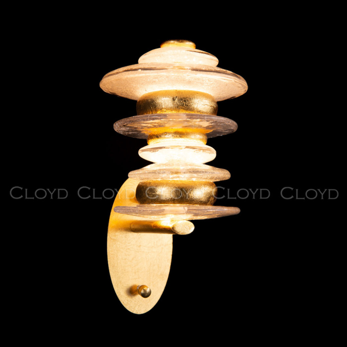 Бра Cloyd GEFEST W3 / выс. 30 см - золото сусальн. (арт.20124)