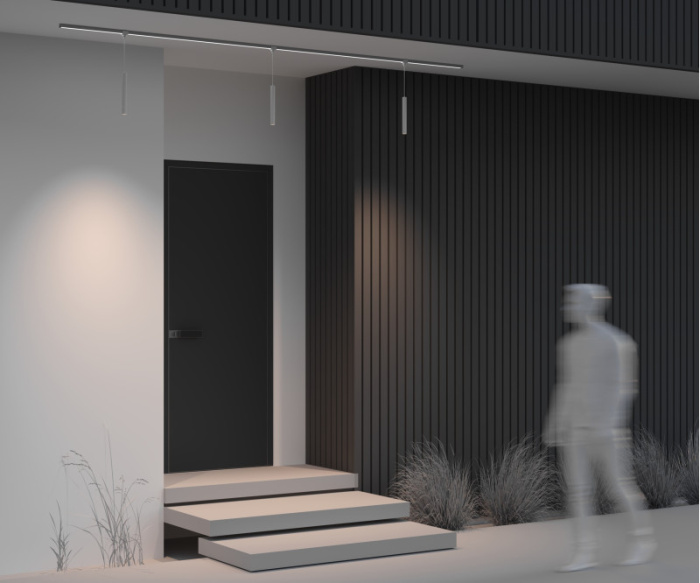 Светильник подвесной светодиодный Elasity IP black O-TR01-1-P-8WW3K