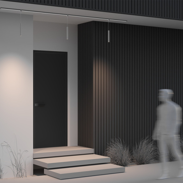 Светильник подвесной светодиодный Elasity IP black O-TR01-1-P-8WW3K