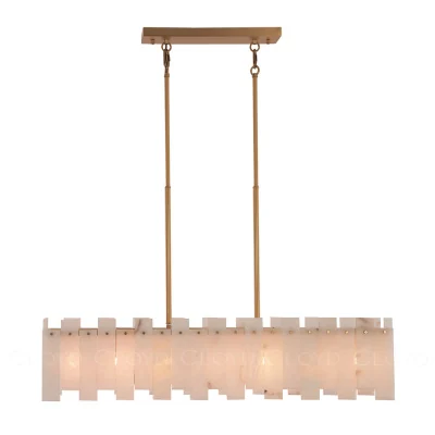 Люстра Cloyd HERCULANUM-C C7 / L98 см - алебастр - латунь (арт.11201)