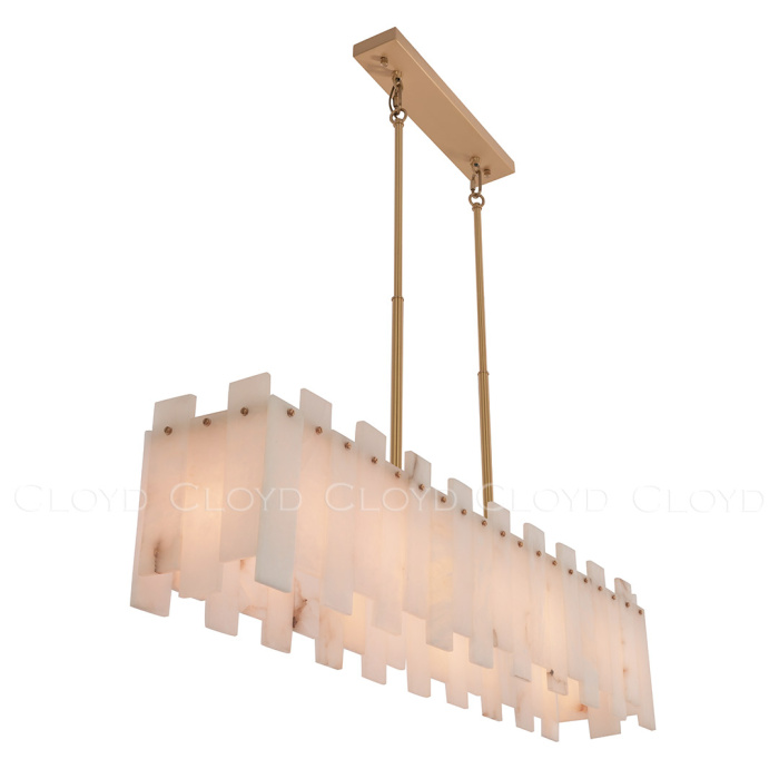 Люстра Cloyd HERCULANUM-C C7 / L98 см - алебастр - латунь (арт.11201)