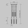 Подвесная люстра Maytoni Selemo MOD328PL-L18BS3K