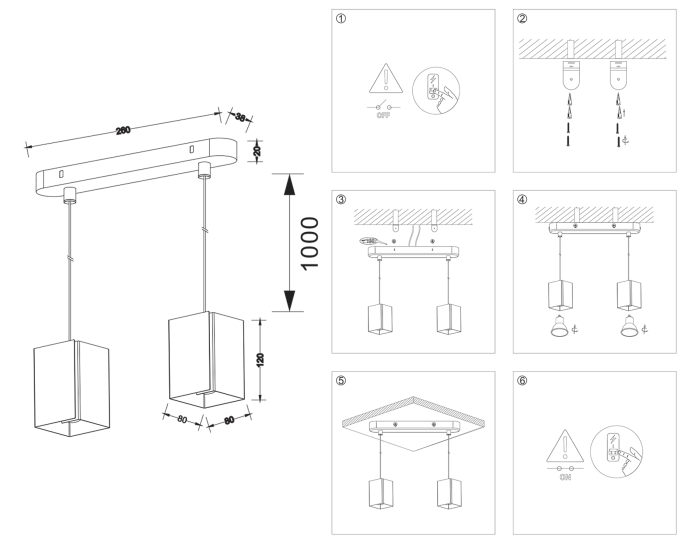 Светильник подвесной со сменной лампой G9 Ambrella light TN5133