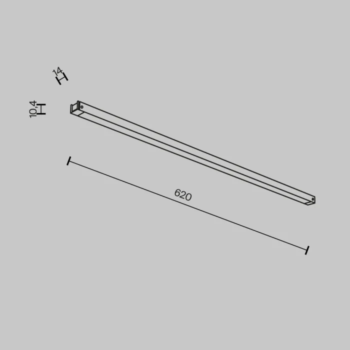 Трековый магнитный светильник Maytoni Basis TR173-1-16WTW-B
