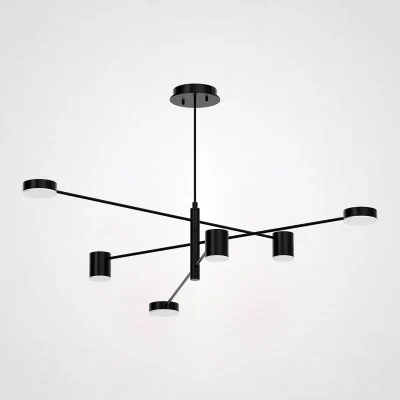 Люстра MOTVIKT Black 6 ImperiumLoft
