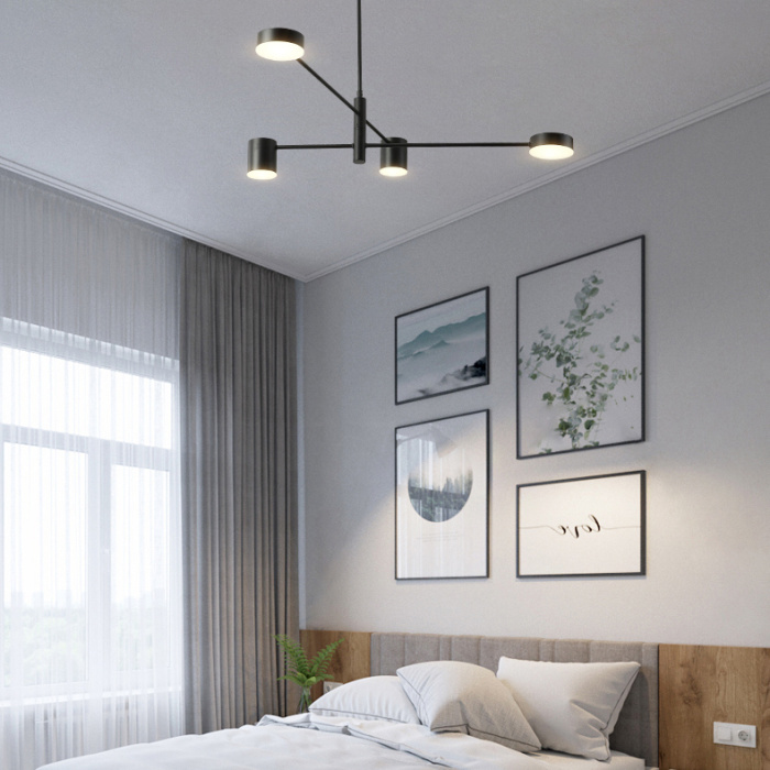 Люстра MOTVIKT Black 6 ImperiumLoft