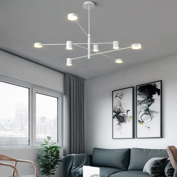 Люстра MOTVIKT Black 6 ImperiumLoft