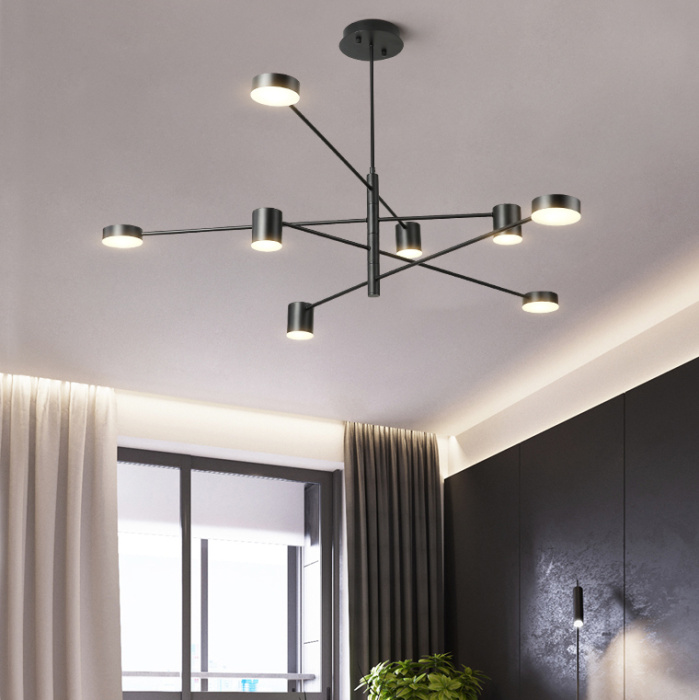 Люстра MOTVIKT Black 6 ImperiumLoft