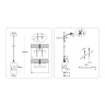 Светильник подвесной со стеклянным плафоном TRADITIONAL AMBRELLA LIGHT TR3411