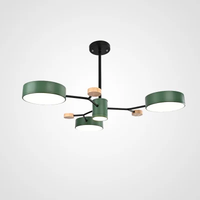 Люстра на штанге MEADE 4 lamps Green ImperiumLoft