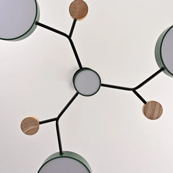 Люстра на штанге MEADE 4 lamps Green ImperiumLoft