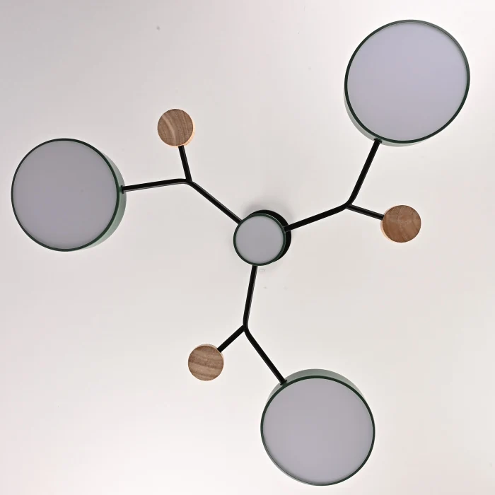 Люстра на штанге MEADE 4 lamps Green ImperiumLoft