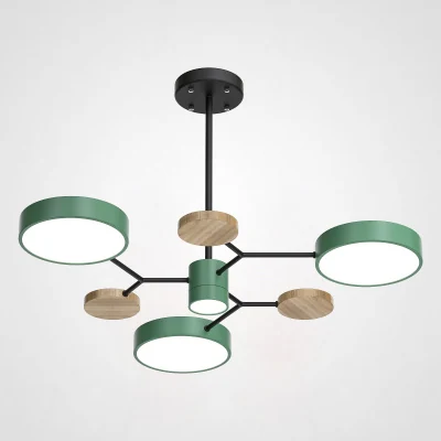 Люстра на штанге MEADE 4 lamps Green ImperiumLoft