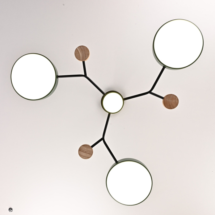 Люстра на штанге MEADE 4 lamps Green ImperiumLoft