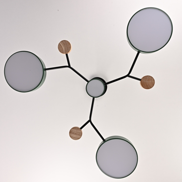 Люстра на штанге MEADE 4 lamps Green ImperiumLoft