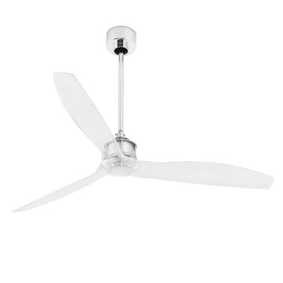 Вентилятор без света JUST FAN Chrome ceiling fan with DC motor
