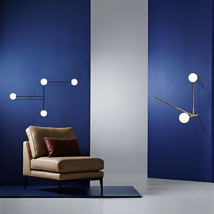 Настенный светильник LINES 4 черный ImperiumLoft