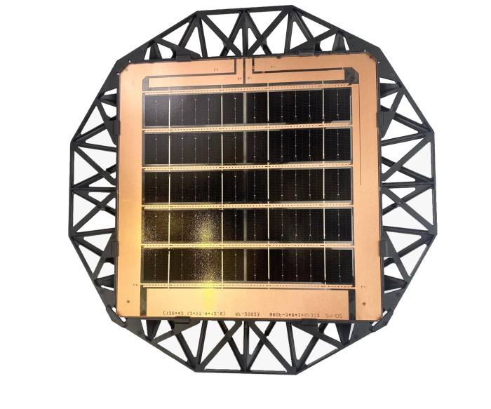 Светильник черный с солнечной батареей Kink Light 9142,19