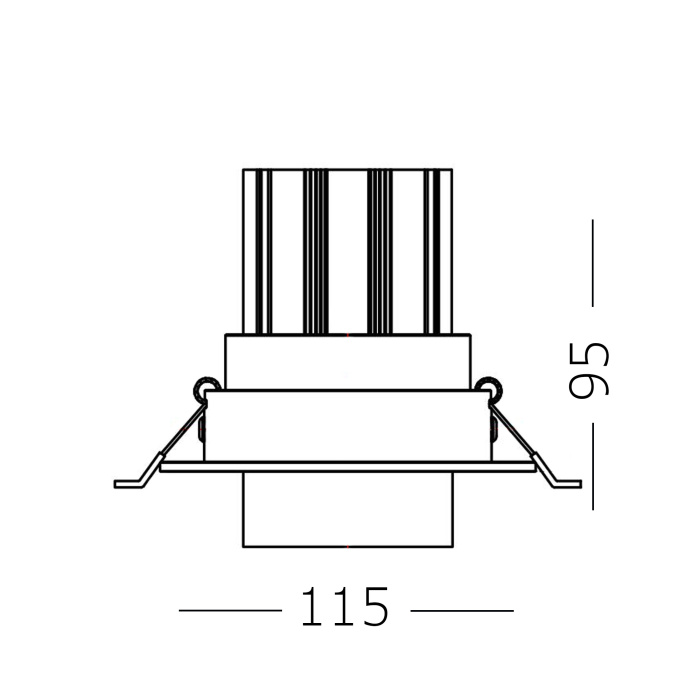 Светильники встраиваемые Zoom ST701.538.12 ST LUCE