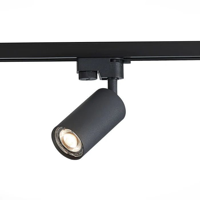 ST300.406.01 Трековый светильник ST-Luce Матовый черный/Матовый черный GU10 1*50W