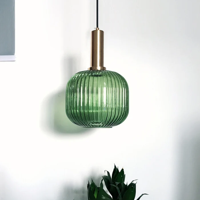 Подвесной светильник Ferm Living chinese lantern A Brass / Green ImperiumLoft