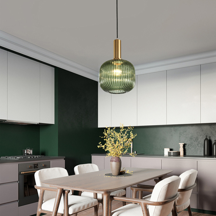 Подвесной светильник Ferm Living chinese lantern A Brass / Green ImperiumLoft