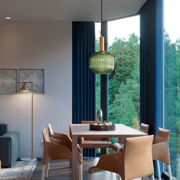 Подвесной светильник Ferm Living chinese lantern A Brass / Green ImperiumLoft