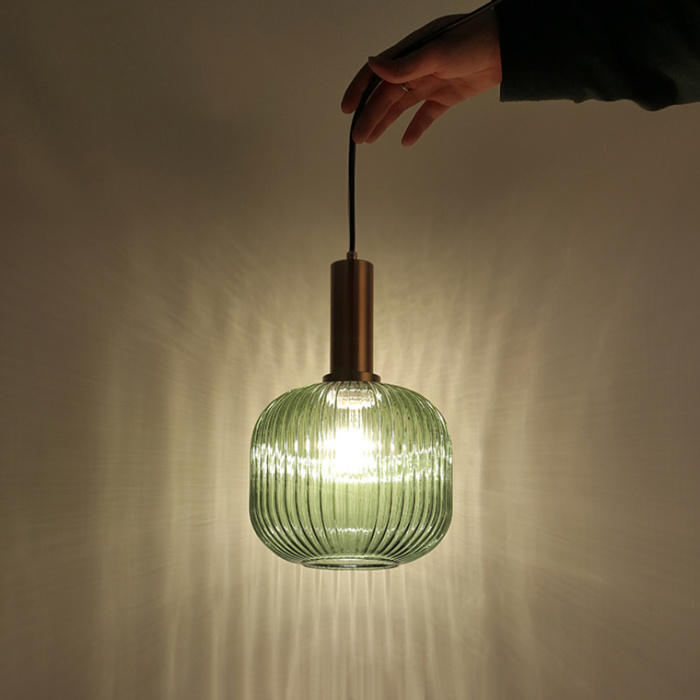 Подвесной светильник Ferm Living chinese lantern A Brass / Green ImperiumLoft