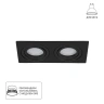 Точечный встраиваемый светильник Arte Lamp TARF A2168PL-2BK