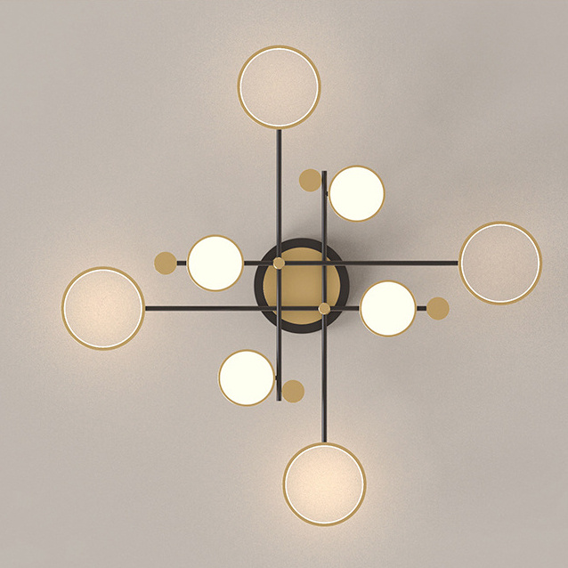 Потолочная люстра MARSA L8 Black ImperiumLoft