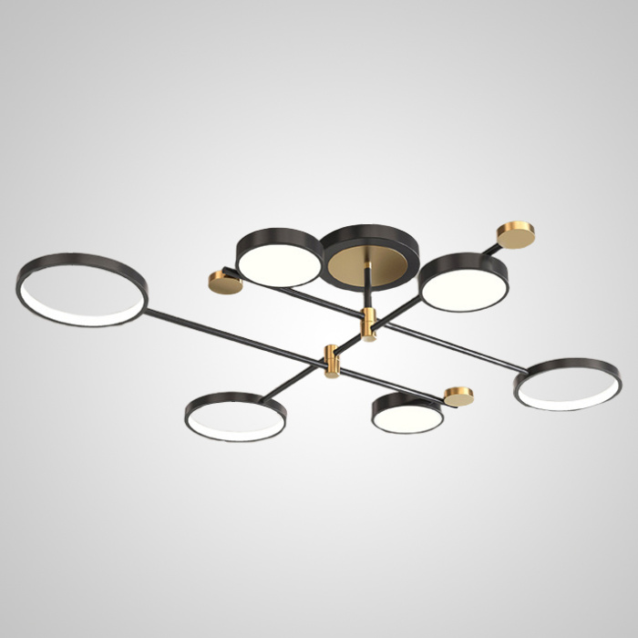 Потолочная люстра MARSA L8 Black ImperiumLoft