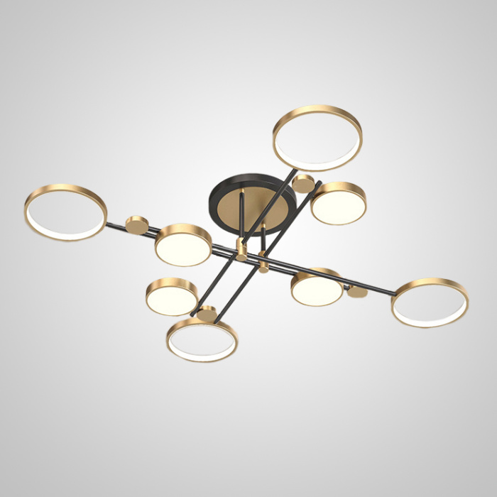 Потолочная люстра MARSA L8 Black ImperiumLoft
