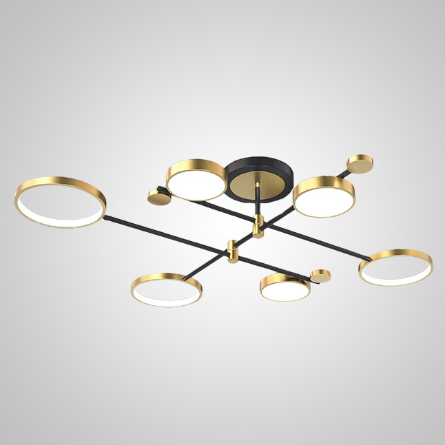 Потолочная люстра MARSA L8 Black ImperiumLoft