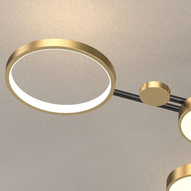 Потолочная люстра MARSA L8 Black ImperiumLoft