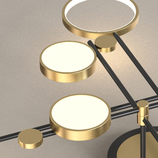 Потолочная люстра MARSA L8 Black ImperiumLoft