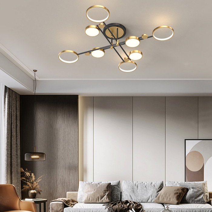 Потолочная люстра MARSA L8 Black ImperiumLoft