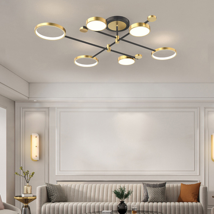 Потолочная люстра MARSA L8 Black ImperiumLoft