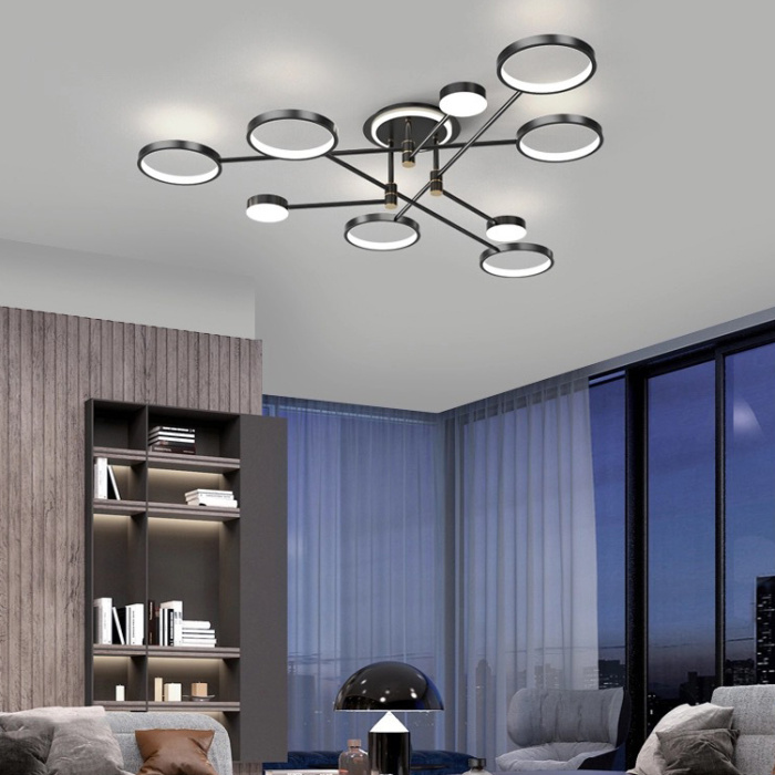 Потолочная люстра MARSA L8 Black ImperiumLoft