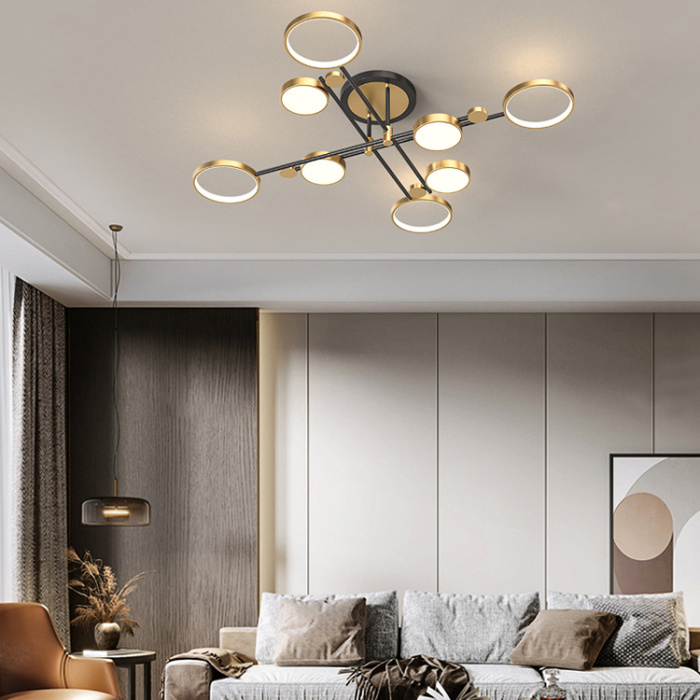 Потолочная люстра MARSA L8 Black ImperiumLoft