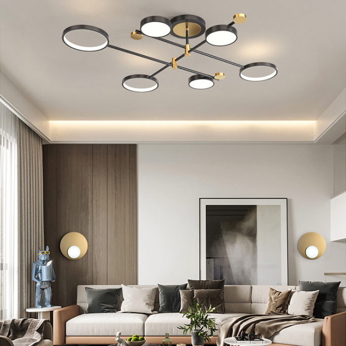 Потолочная люстра MARSA L8 Black ImperiumLoft