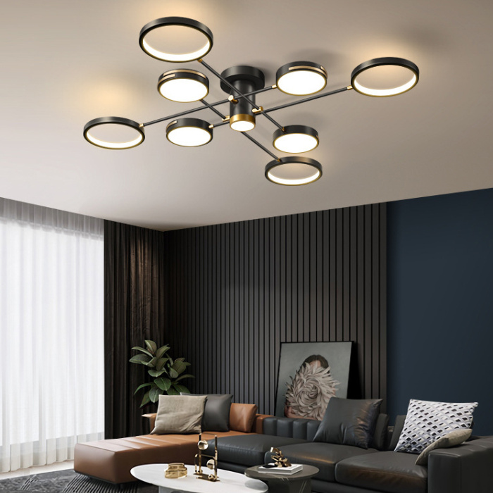 Потолочная люстра MARSA L8 Black ImperiumLoft