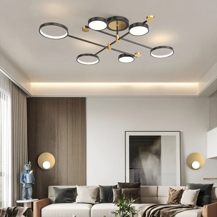 Потолочная люстра MARSA L8 Black ImperiumLoft