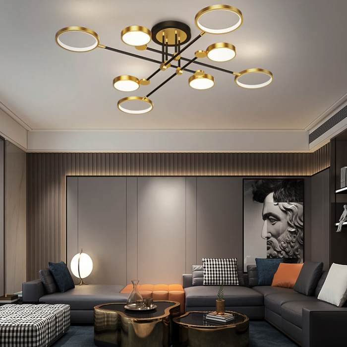 Потолочная люстра MARSA L8 Black ImperiumLoft