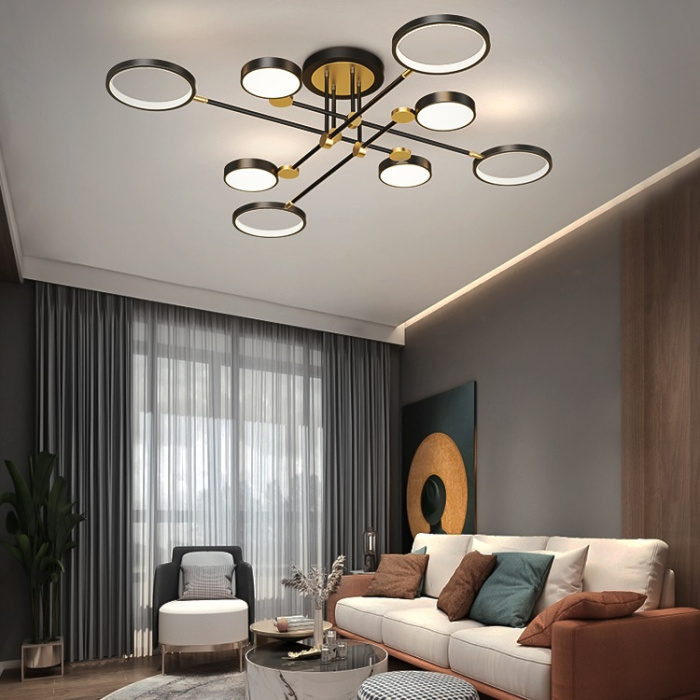 Потолочная люстра MARSA L8 Black ImperiumLoft