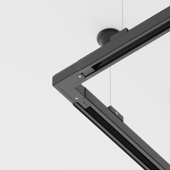 Коннектор угловой внешний Trinity черный Maytoni TRA005CL-31B-L