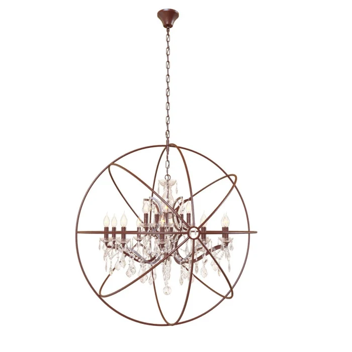 Подвесная люстра Loft it Foucaults orb crystal LOFT1897/15