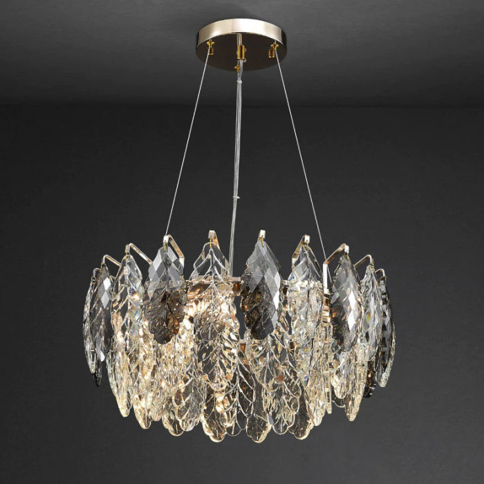 Подвесная люстра Delight Collection D8011P D8011P/R-600 gold/smoky